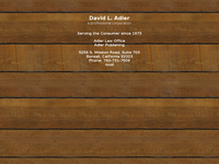 DAVID ADLER website screenshot