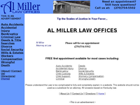 AL MILLER website screenshot