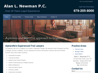 ALAN NEWMAN website screenshot