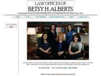 BETSY ALBERTS website screenshot