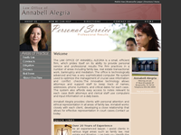 ANNABELL ALEGRIA website screenshot