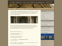 ALETHEA REBMAN website screenshot