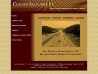CLIFFORD ALEXANDER website screenshot