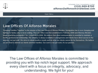 ALFONSO MORALES website screenshot