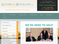 DONALD BERTRAND website screenshot