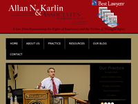 ALLAN KARLIN website screenshot