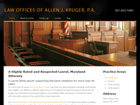 ALLEN KRUGER website screenshot