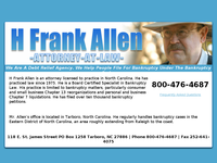 FRANK ALLEN website screenshot