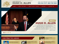 HUGH ALLEN website screenshot