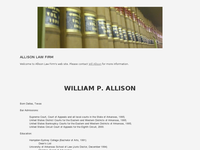 WILL ALLISON website screenshot