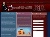ALMA BENAVIDES website screenshot