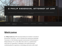 PHILIP ANDERSON website screenshot