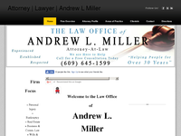 ANDREW MILLER website screenshot