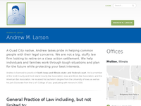ANDREW LARSON website screenshot