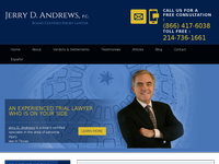 JERRY ANDREWS website screenshot