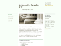 ANGELA DOWDLE website screenshot