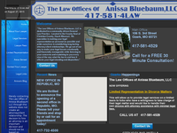 ANISSA BLUEBAUM website screenshot