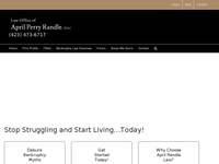 APRIL PERRY RANDLE website screenshot