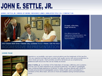 JOHN SETTLE website screenshot