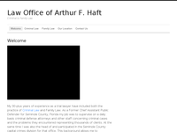 ARTHUR HAFT website screenshot