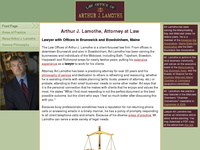 ARTHUR LAMOTHE website screenshot