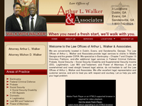 ARTHUR WALKER website screenshot