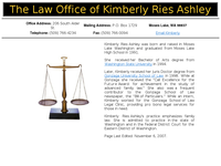 KIMBERLY ASHLEY website screenshot