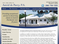 ASTRID DE PARRY website screenshot