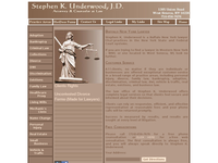 STEPHEN UNDERWOOD website screenshot