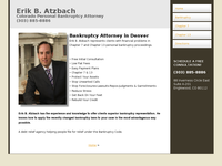 ERIK ATZBACH website screenshot