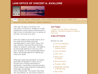 VINCENT AVALLONE website screenshot