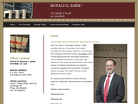 RONALD BAIRD website screenshot