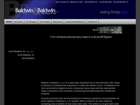 SCOTT BALDWIN website screenshot