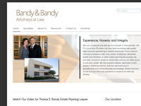 THOMAS BANDY website screenshot