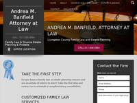 ANDREA BANFIELD website screenshot