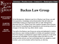GARY BACKUS website screenshot