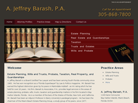 A JEFFREY BARASH website screenshot