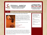 STEVEN BARCUS website screenshot