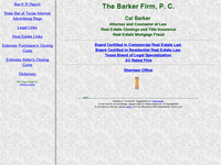 CALVIN BARKER website screenshot
