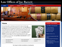 JOE BARRETT website screenshot