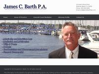 JAMES BARTH website screenshot