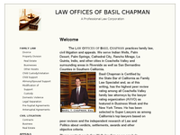 BASIL CHAPMAN website screenshot