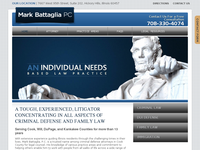 MARK BATTAGLIA website screenshot
