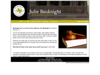 JULIE BAUKNIGHT website screenshot