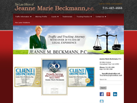 JEANNE BECKMANN website screenshot