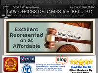 JAMES A BELL website screenshot