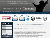 TIMOTHY HEALY website screenshot