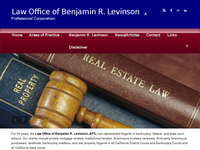 BENJAMIN LEVINSON website screenshot