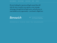 LEONARD BENOWICH website screenshot