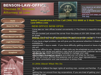 THOMAS BENSON website screenshot